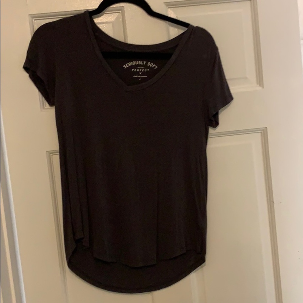 Aeropostale Seriously Soft Perfect V Grey, small